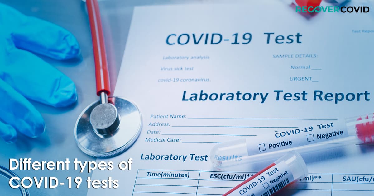 Medical specialist opening and preparing COVID-19 saliva test kit.